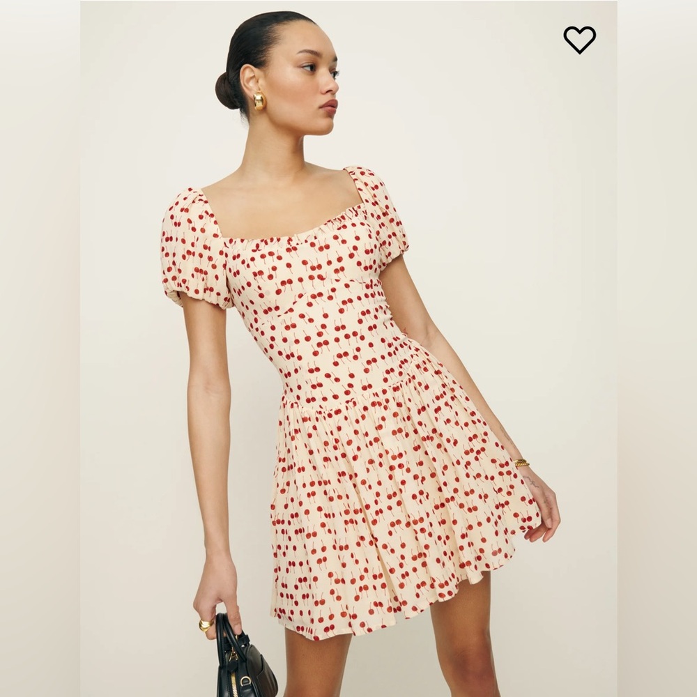 Reformation Davonne Dress in Cherry Pudding size 2